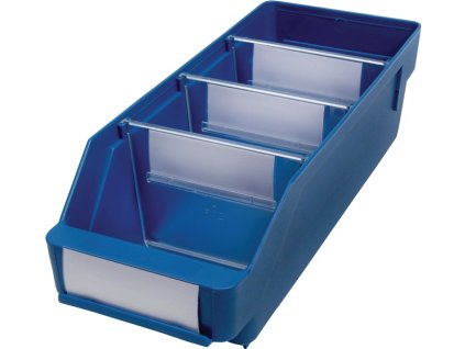 Regálové úložné boxy/krabice (Farba D300xŠ120xV95 mm, Veľkosť modrý PP)