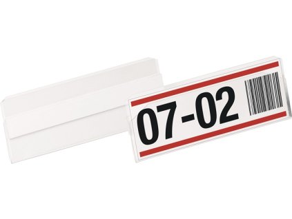 Vrecko na samolepiace štítky DURABLE (Farba Š100xV38 mm priehľadná, Veľkosť samolepiaci)