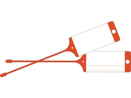 Visačka na výrobky neutrálna 100 ks/kartón EICHNER (Farba červená, Veľkosť neutrálny  100ks/kartón)