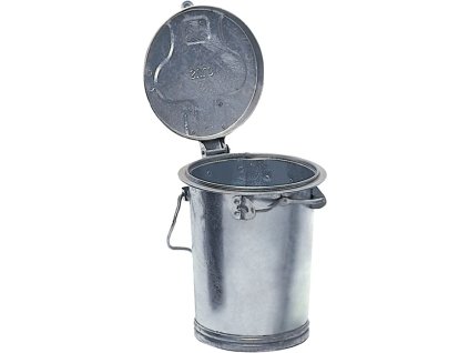 Odpadkové koše/veľké nádoby (Farba 35 l oceľový plech, Veľkosť s držiakom)