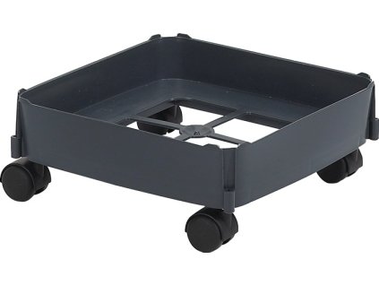 Vozík (Farba s mäkkými kolieskami, Veľkosť Odpadkový kôš 90 l tmavosivá)