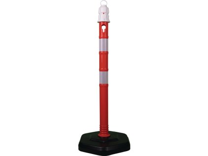 Pásové/zábranné stĺpiky (Farba PPC červená/biela Ø 63 mm, Veľkosť pre inštaláciu s očkom)