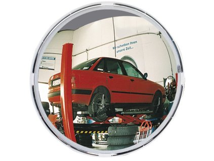 Dopravné/viacúčelové zrkadlá (Farba D.600 mm plast, biely, Veľkosť pre 2 smery 11 m)