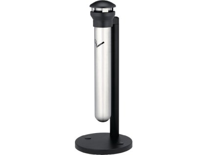 Podstavec na popolník (Farba D394xH1000 mm strieborná, Veľkosť okrúhly z nehrdzavejúcej ocele)