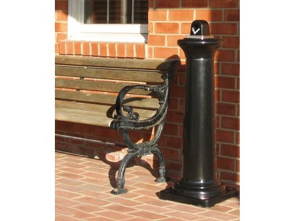 Podstavec na popolník (Farba H1029xŠ357xD357mm čierna, Veľkosť polyetylén)