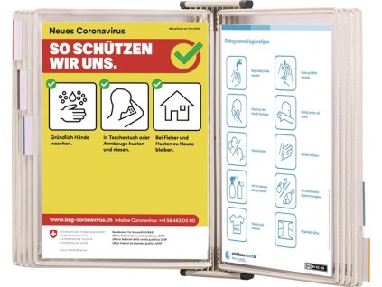 Nástenný držiak (Farba 10 zobrazovacích tabúľ, Veľkosť čierna lakované A4)