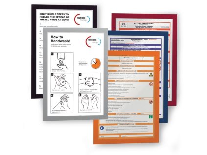 Magnetický priezor (Farba DIN A4 strieborná, Veľkosť samolepiaca podkladová fólia  2 ks/VE)