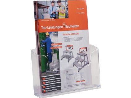 Držiak na letáky (Farba DIN A4, Veľkosť Akrylová priehľadná)