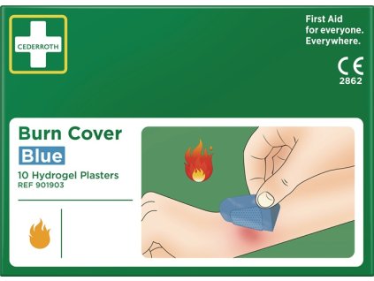 Náplasti na popáleniny Hydrogél 10 náplastí/balenie CEDERROTH (Farba Hydrogél, Veľkosť 10 náplastí/balenie)