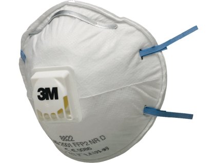 Respirátor 8822 FFP2 / V NR D s výdychovým ventilom 3M (Farba FFP2 / V NR D, Veľkosť s výdychovým ventilom)