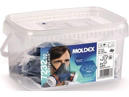 Skrinka na ochranu dýchacích ciest MOLDEX (Farba 1x700201,2xA2P3 Filter 923001)