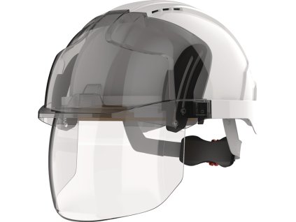 Priemyselná prilba EVO® VISTAshield® biela/dym ABS EN 397, EN 50365 JSP (Farba biela/dym, Veľkosť ABS EN 397, EN 50365)