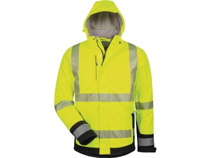 Zimná hi-vis softshellová bunda ELYSEE (Farba Veľkosť XXL, Veľkosť žltá/čierna)