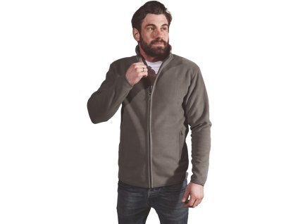 Pánska dvojitá fleecová bunda PROMODORO (Farba Veľkosť XXXL, Veľkosť oceľovo šedá)