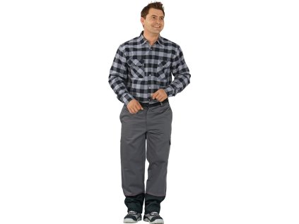 Zváračské nohavice PLANAM (Farba veľkosť 58, Veľkosť sivá/čierna)