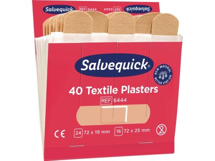 Náplasťové prúžky Salvequick SALVEQUICK (Farba elastický, Veľkosť 6 náplňových balení po 40 ks.)