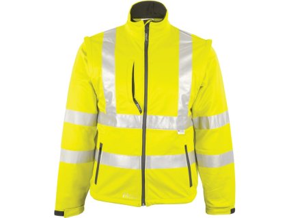 Softshellová bunda PREVENT s vysokou viditeľnosťou (Farba Veľkosť XXXL, Veľkosť žltá)