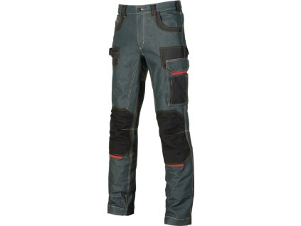 Džínsy Exciting Platinum Buttom rust jeans U.POWER (Farba veľkosť 58, Veľkosť hrdzavé džínsy)