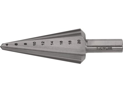 Vrták do plechu  Rozsah vŕtania 4-20 mm HSS-Co Celková dĺžka 71 mm (Farba Rozsah vŕtania 4-20 mm, Veľkosť HSS-Co celková dĺžka 71 mm)