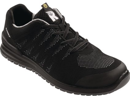 Bezpečnostná nízka obuv S1P SRC ESD EN ISO 20344/20345 Polyester RUNNEX (Farba Veľkosť 46 W. 10,5 čierna/sivá, Veľkosť S1P SRC ESD EN ISO 20344/20345 polyester)
