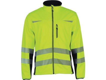 Vysoko viditeľná softshellová bunda Prevent® Trendline PREVENT TRENDLINE (Farba Veľkosť XL, Veľkosť žltá/čierna)
