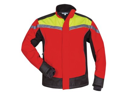 Softshellová bunda pre lesných robotníkov ESCHE červená/žltá/čierna ELYSEE (Farba veľkosť XXXXL, Veľkosť červená/žltá/čierna)
