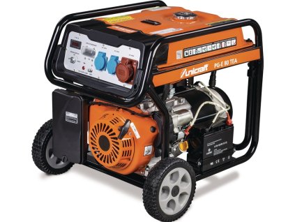 Generátor výkonu PG-E 80 TEA 6,5 kW benzín UNICRAFT (Farba 6,5 kW, Veľkosť benzín)