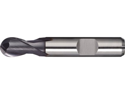 Fréza s plným polomerom TECWERK nominálny Ø 8 mm dĺžka doštičky 17 mm (Farba Menovitý Ø 8 mm Dĺžka vložky 17 mm, Veľkosť HSS-Co8 TiCN DIN 1835 B)