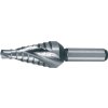 Stupňovitý vrták  Rozsah vŕtania 4-12 mm HSS so špirálovým drážkovaním Celková dĺžka 48 mm (Farba Rozsah vŕtania 4-12 mm, Veľkosť HSS so špirálovým drážkovaním Celková dĺžka 48 mm)