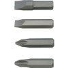 Sada bitov TECWERK 4 kusy (Farba 4 kusy, Veľkosť 5/16 ″ drážkované 8 + 10 mm, PH 2 + 3)