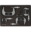 Sada strmeňových mikrometrov DIN 863/1 0-100 mm  (Farba 0-100 mm, Veľkosť DIN 863/1 0-100 mm  DIN 863/1 0-100 mm)