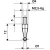 Meracia vložka  Ø 3 mm guľôčka Oceľ M2.5 (Farba Ø 3 mm guľôčka, Veľkosť Ø 3 mm guľôčka Vhodné pre číselníkové meradlá  Ø 3 mm guľôčka Vhodné pre číselníkové meradlá)