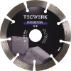 Diamantový rezný kotúč BETON TECWERK (Farba Ø 125 mm Otvor 22,23 mm, Veľkosť Šírka segmentu 33,8 mm Výška segmentu 10 mm Hrúbka segmentu 1,9 mm)
