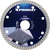 Diamantový rezný kotúč FLIESEN PRO T Výška segmentu 7 mm Hrúbka segmentu 1,6 mm Uhlová brúska PROMAT (Farba Ø 115 mm Otvor 22,23 mm, Veľkosť Výška segmentu 7 mm Hrúbka segmentu 1,6 mm Uhlová brúska)