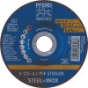 Hrubý brúsny kotúč PFERD TOOLS (Farba D125xS4,1 mm, Veľkosť s kľukou PSF STEELOX Otvor 22,23 mm)