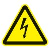 Výstražné značky ASR A1.3/DIN EN ISO 7010 200 mm Výstraha pred napätím (Farba 200 mm, Veľkosť Výstraha pred napätím Fólia)