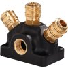 Rozvádzače stlačeného vzduchu (Farba Závit G 3/4 ″/26,44 mm, Veľkosť Vnútorný závit, 3 spojky DN 7,2)