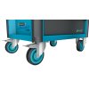 Dielenský vozík (Farba V1480 x Š1200 x H800 mm, Veľkosť modrá Počet zásuviek x V 7 x 81 mm, 1x 166 mm)