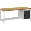 Pracovné stoly (Farba Š2000xV859xD750 mm, Veľkosť Buk multiplex 40 mm 1 zásuvka 1 dvierka)