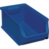 Otvorený úložný box s čelom ProfiPlus stohovateľný ALLIT (Farba L355xW205xH150mm, Veľkosť PP modrý stohovateľný)
