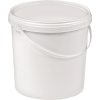 Vedrá (Farba 10 l PP biely, Veľkosť s rukoväťou a zacvakávacím vekom Ø 270 mm Výška 265 mm)