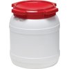 Sudy (Farba 15,0 l PE biely s červeným vekom, Veľkosť bez držadiel Plniaci otvor-Ø 204 mm)