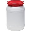 Sudy (Farba 20,0 l PE biely s červeným vekom, Veľkosť bez držadiel Plniaci otvor-Ø 203 mm)