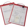 Vrecko so suchým zipsom a 2 vreckami DIN A4 PU = 10 kusov EICHNER (Farba so suchým zipsom a 2 priehradkami, Veľkosť DIN A4 červená PU = 10 kusov)