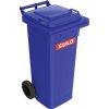 Odpadkové koše/veľké nádoby (Farba 80 l HDPE modrý, Veľkosť mobilný, podľa EN 840)