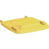 Veko pre zberače odpadu/recyklovateľného materiálu (Farba Polyetylénová žltá, Veľkosť vhodné pre 120-litrové nádoby na odpad)