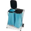 Zberač odpadu (Farba H780xŠ660xD370mm, Veľkosť 20-130 l 2-komorový, s kolieskami a sieťovanou policou)