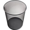 Kôš na odpadkový papier oceľový HELIT (Farba 23 l H350xØ295 mm s perforovaným dekorom, Veľkosť oceľ čierna)