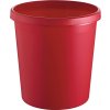 Kôš na odpadkový papier 18 l H331xØ315 mm s okrajom rukoväte plast HELIT (Farba 18 l H331xØ315 mm s okrajom rukoväte, Veľkosť plast červená)
