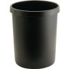Odpadkový kôš HELIT (Farba 45 l H480xØ390 mm s okrajom rukoväte, Veľkosť plast čierna)